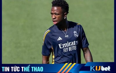 Kubet cập nhật hình ảnh tiền đạo Vinicius trong màu áo CLB Real Madrid