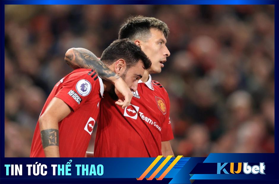 Kubet cập nhật hình ảnh đội trưởng Bruno và trung vệ Martinez của Man Utd