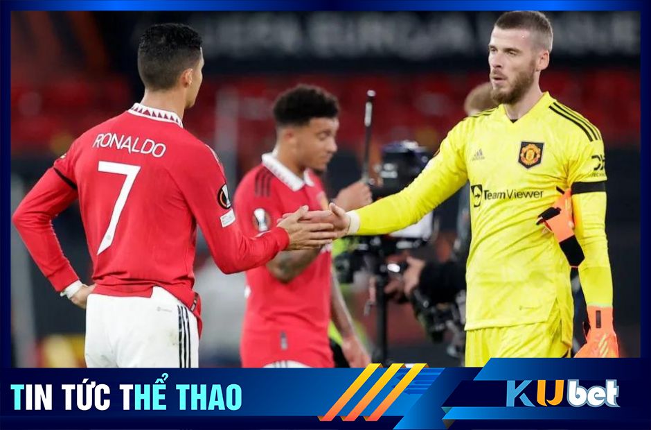 Kubet cập nhật hình ảnh thủ thành De Gea và Ronaldo trong màu áo CLB Man Utd