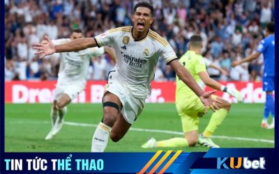 Kubet cập nhật hình ảnh Bellingham ghi bàn thắng giúp Real lội ngược dòng thành công 2-1 trước Getafe