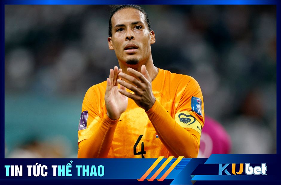 Kubet cập nhật hình ảnh trung vệ Van Dijk trong màu áo đội tuyển Hà Lan tại World Cup 2022