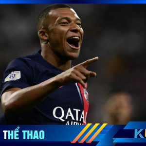 Kubet cập nhật hình ảnh tiền đạo của PSG Mbappe.