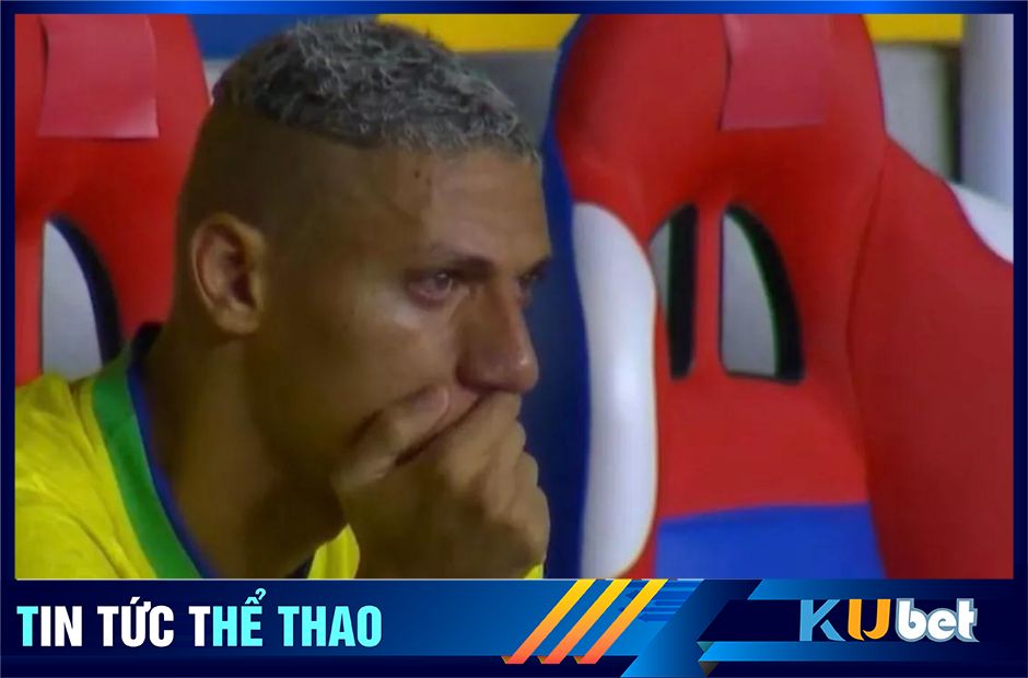 Kubet cập nhật hình ảnh Richarlison bật khóc sau khi bị thay ra ngoài