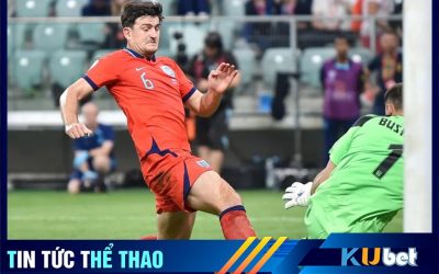 Kubet cập nhật hình ảnh Trung vệ Harry Maguire trong màu áo tuyển Anh