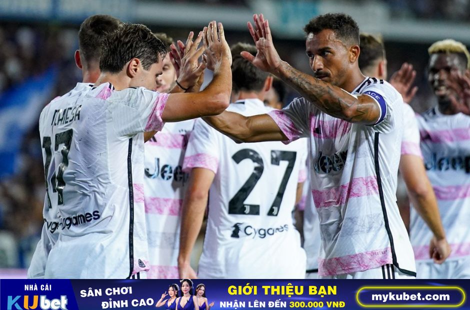 Kubet cập nhật hình ảnh các cầu thủ Juventus ăn mừng bàn thắng