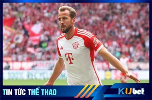 Kubet cập nhật - Harry Kane ăn mừng bàn thắng trong chiến thắng 7-0 của Bayern trước Bochum