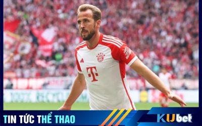 Kubet cập nhật - Harry Kane ăn mừng bàn thắng trong chiến thắng 7-0 của Bayern trước Bochum