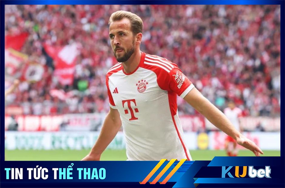 Kubet cập nhật - Harry Kane ăn mừng bàn thắng trong chiến thắng 7-0 của Bayern trước Bochum