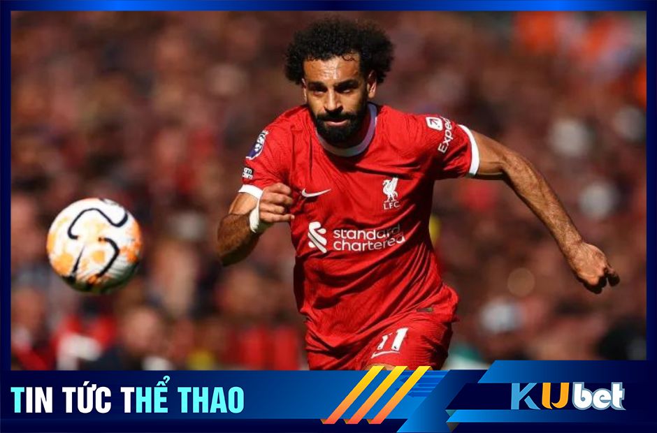 Kubet cập nhật hình ảnh tiền đạo Mohamed Salah đang trong trạng thái phát động tấn công