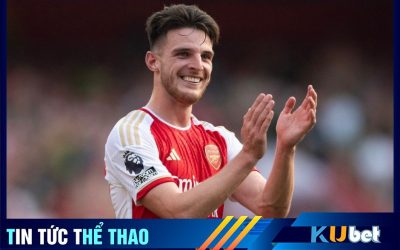 Kubet cập nhật hình ảnh Declan Rice trong màu áo CLB Arsenal