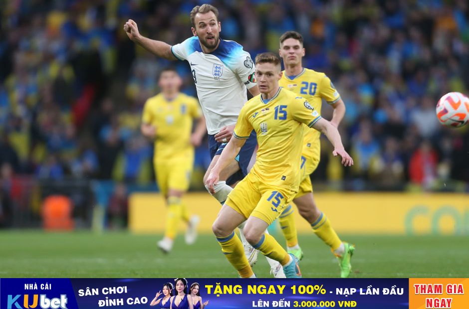 Kubet cập nhật hình ảnh các cầu thủ Ukraina trong màu áo vàng truyền thống trong trận hòa 1-1 với tuyển Anh.