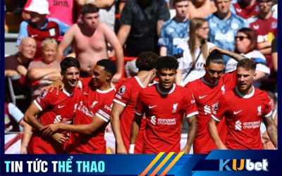 Tiền vệ Szoboszlai của Liverpool lập siêu phẩm tại sân nhà - Kuebt cập nhật