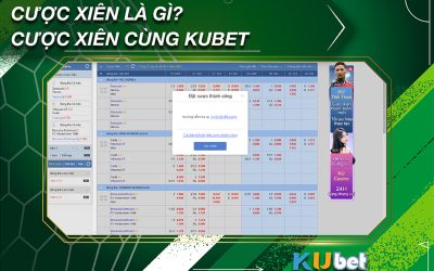 Hình ảnh đơn Cược Xiên thành công tại app cá cược bóng đá Kubet