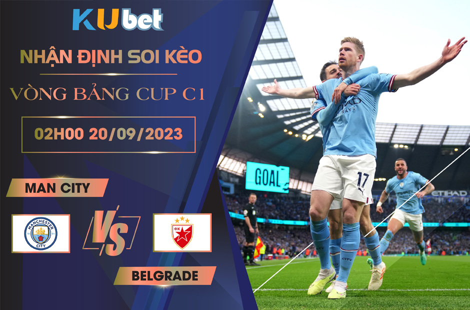 Kubet cập nhật hình ảnh tiền vệ Kevin De Bruyne của CLB Man City đang ăn mừng bàn thắng