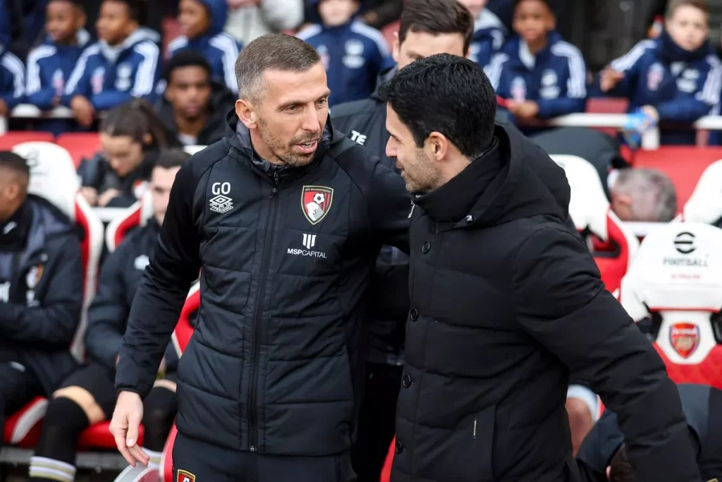 Gary O'Neil và Mikel Arteta lần đầu tiên đối đầu trong trận đấu vào tháng 3 (Ảnh Kubet)