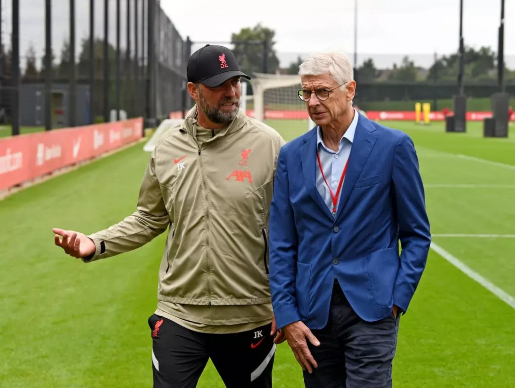 Jurgen Klopp và Arsene Wenger là hai huyền thoại của Premier League (ảnh Kubet)