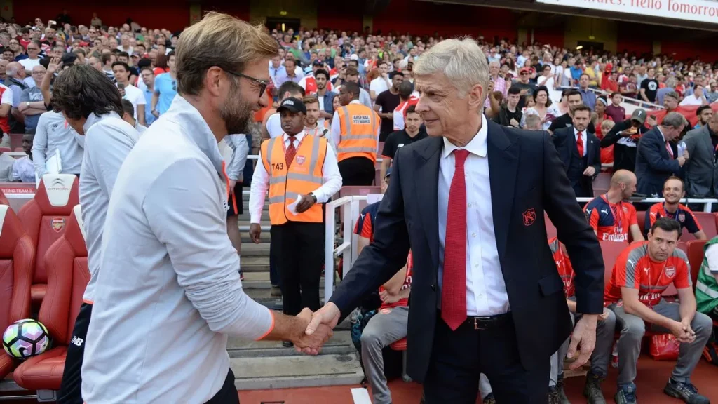 Arsene Wenger có nhiều chức vô địch Premier League hơn, trong khi Jurgen Klopp vượt trội ở châu Âu (ảnh Kubet)