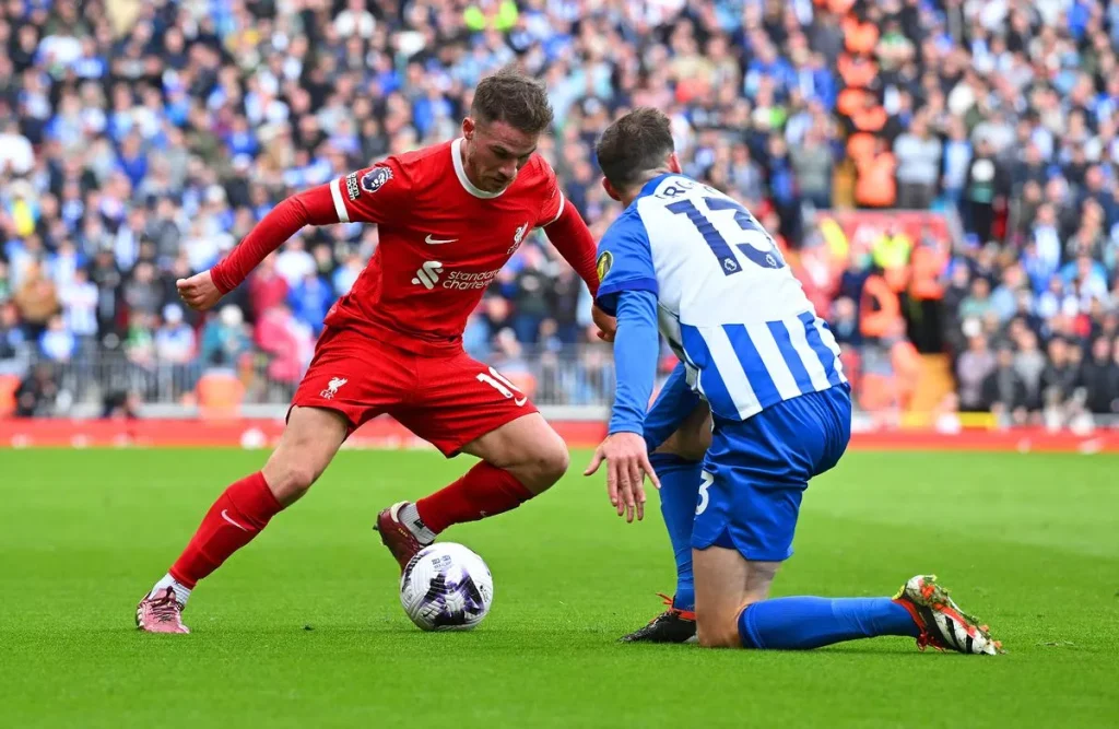 Alexis Mac Allister đóng vai chính khi Liverpool đánh bại Brighton 2-1 ( Hình ảnh: Kubet)